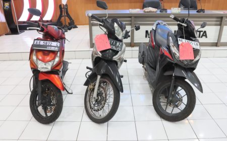 Polisi Tindak Pelaku Pencurian Motor di Madiun Kota